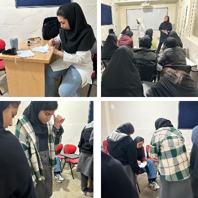 حضور واحد بهداشت و بررسی قد و وزن دانش آموزان 